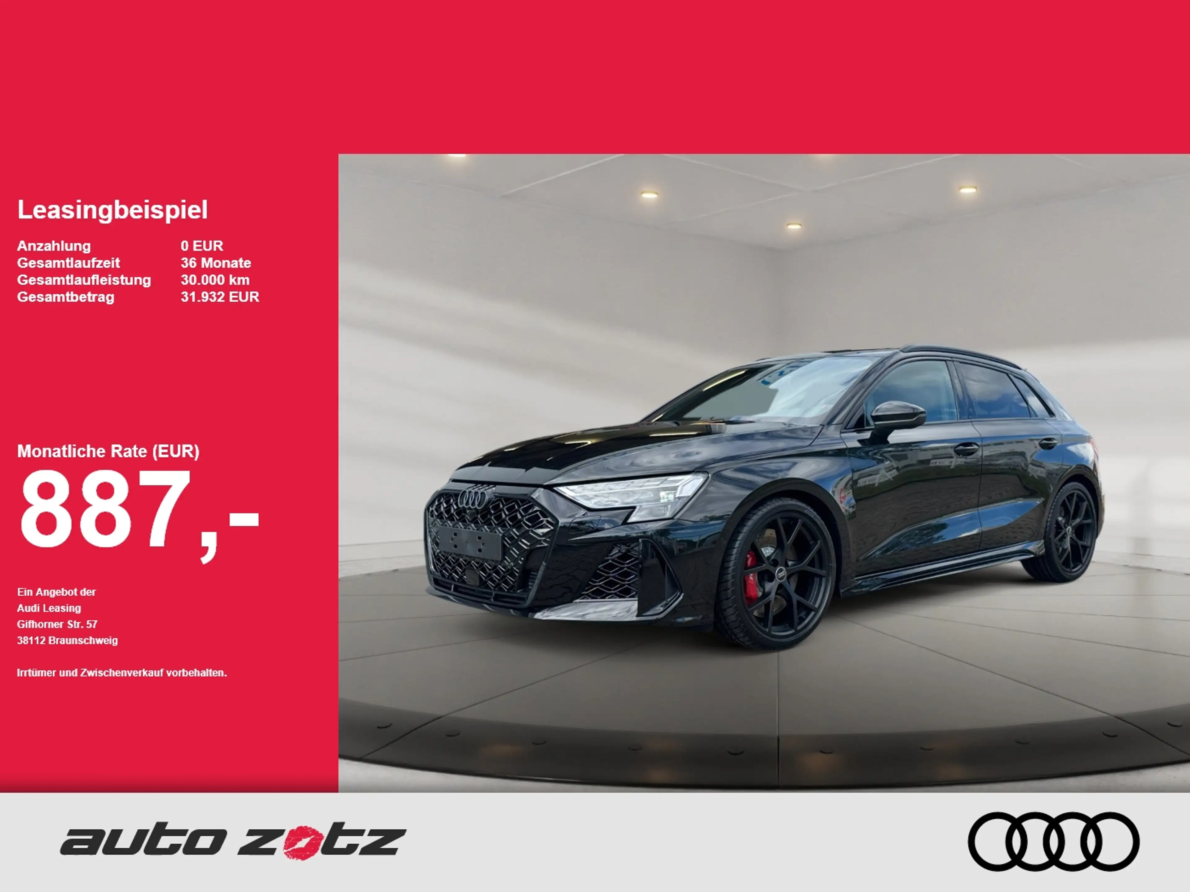 Audi RS3 RS 3 Sportback S tronic Matrix,Sonos, RS Design