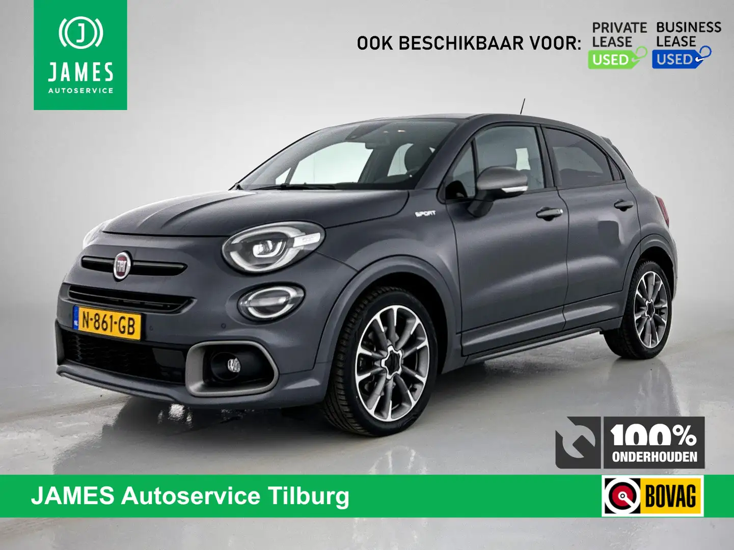 Fiat 500X 1.3 FireFly Turbo 150 Sport FULL-LED CAMERA CARPLA Grijs - 1