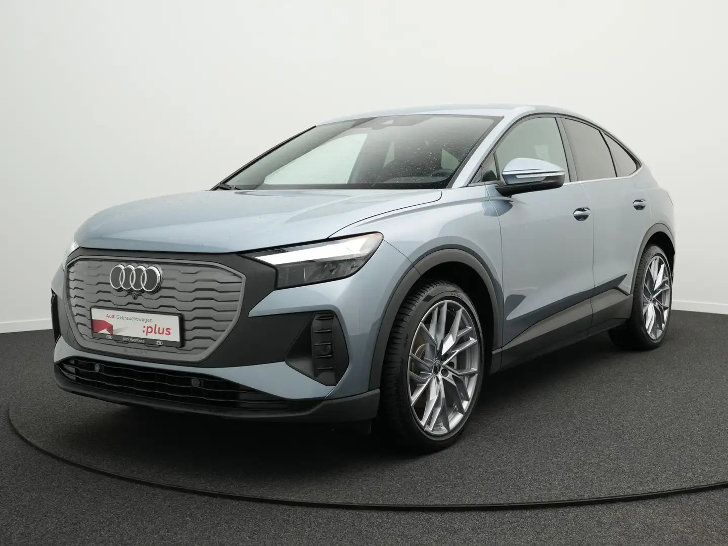 Audi Q4 e-tron 45 S line *Wärmep.*AHK*R-KAM Blau - 2