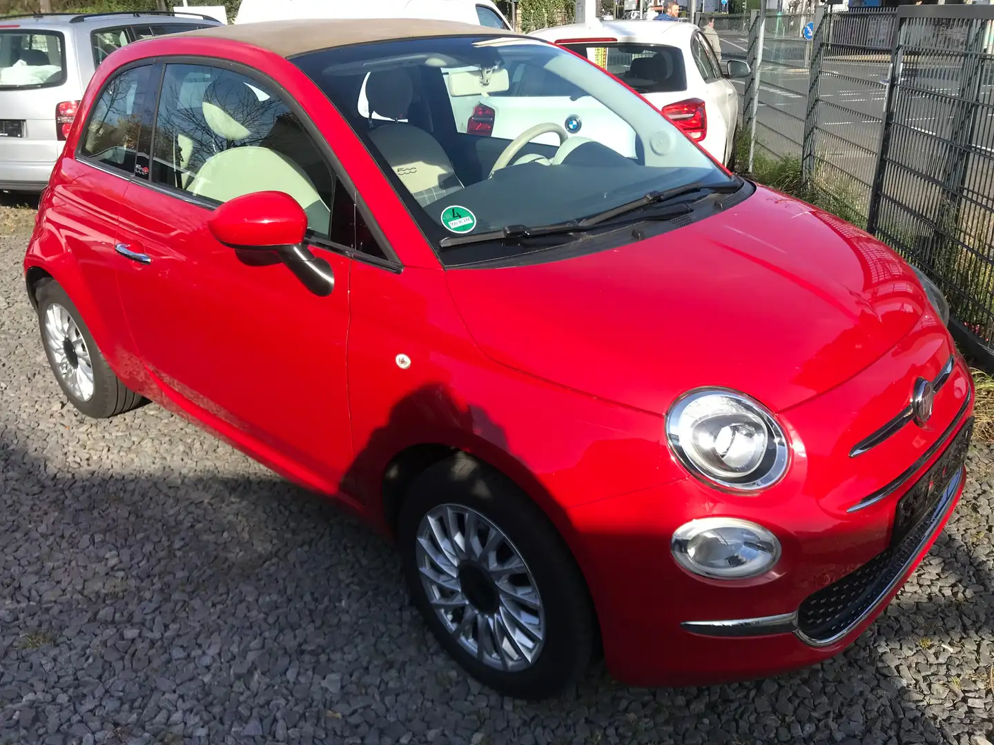 Fiat 500 1.3 Cabrio Lounge / PDC / Alus / 1.Hand Rot - 2