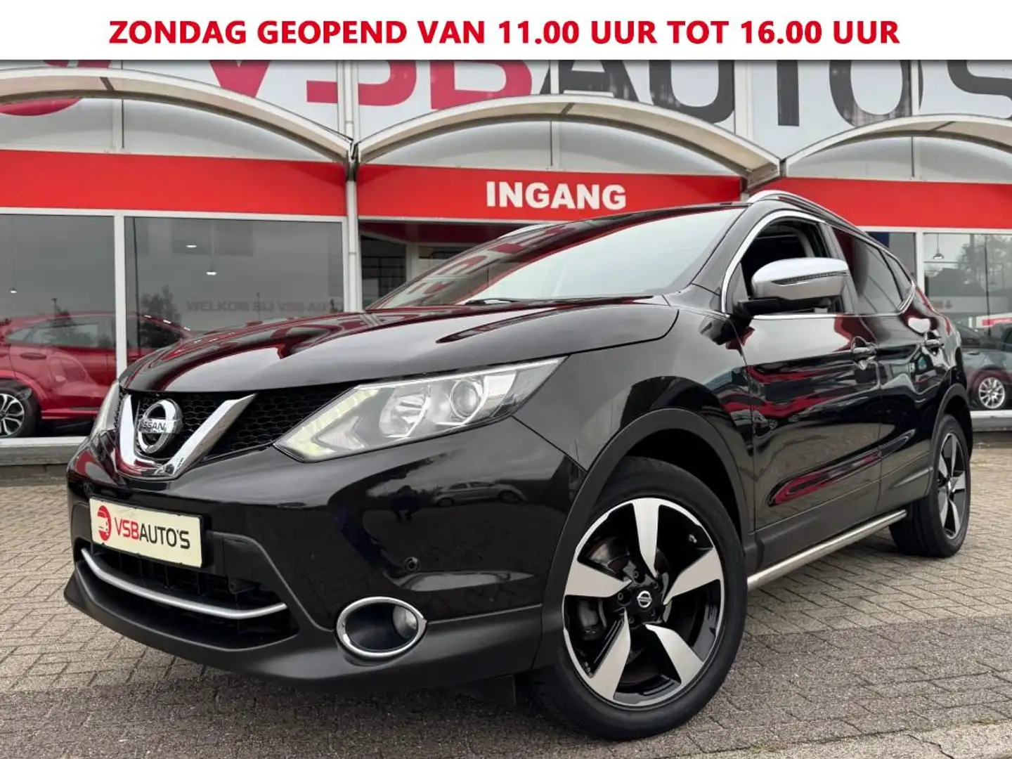 Nissan Qashqai 1.6 DIG-T 163PK PANO-DAK NAVI TREKHAAK CAMERA LED Noir - 1