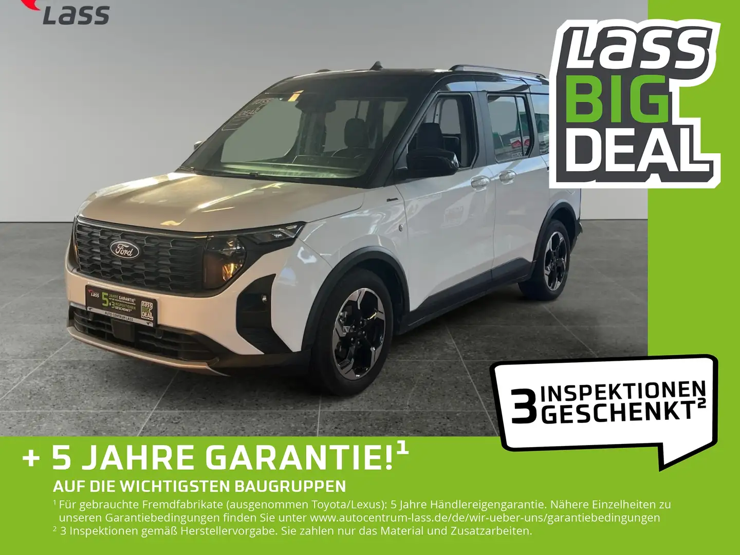 Ford Tourneo Courier 1.0 Active Klima+2xSchiebetür+PDC Wit - 1