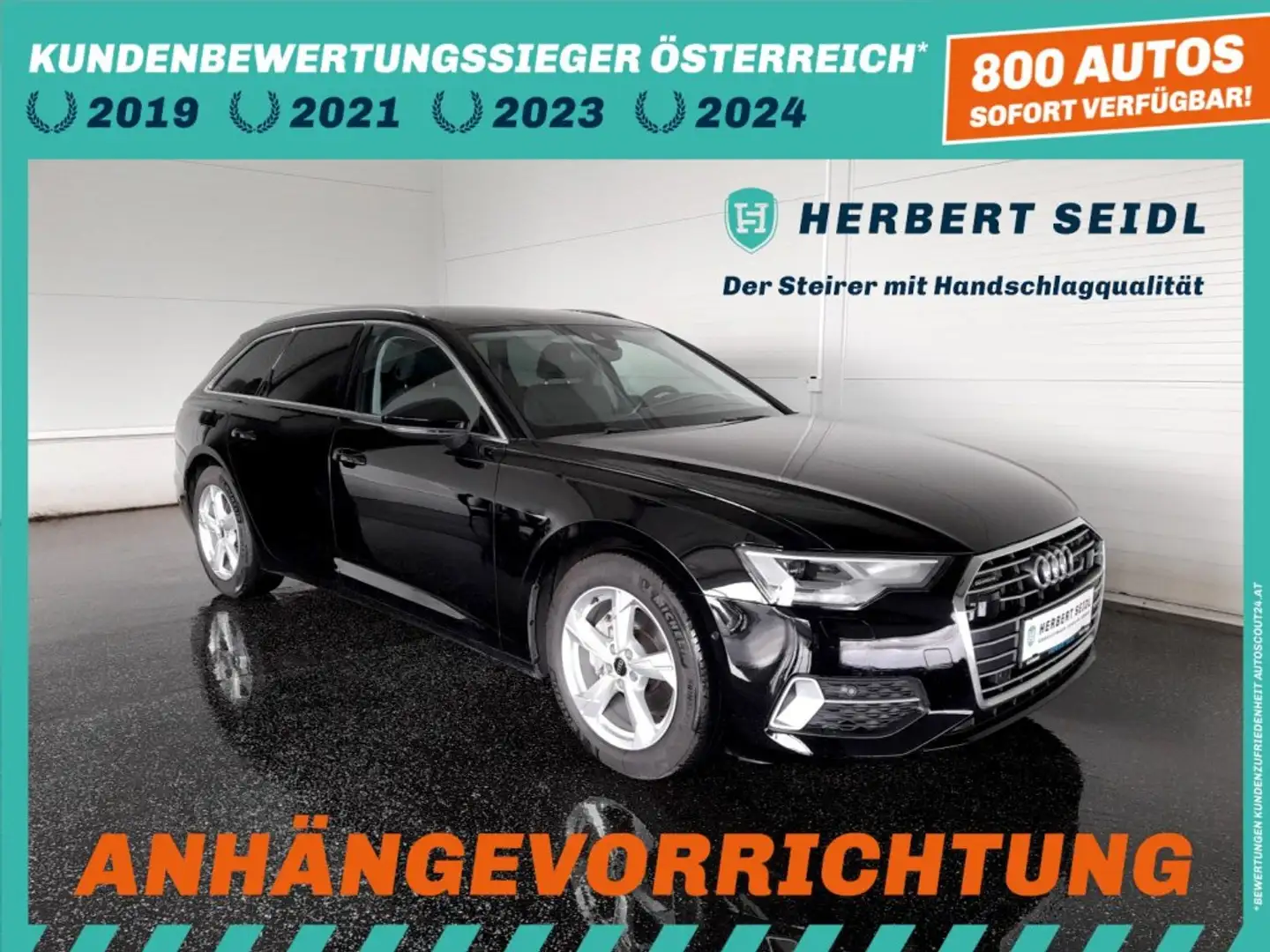 Audi A6 Avant SPORT QUATTRO 40 TDI S-tr *VOLL-LED & FLA / STANDHZG / NAVI / AHV / ACC / SOUNDSYSTEM* Schwarz - 1