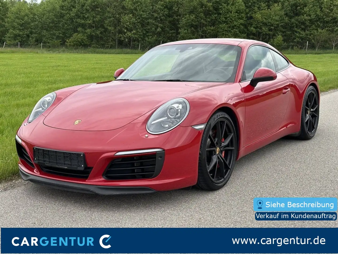 Porsche 991 .2 Carrera S|dt.Auto|PZ gepflegt S-Dach SpoSi Spor Rot - 1