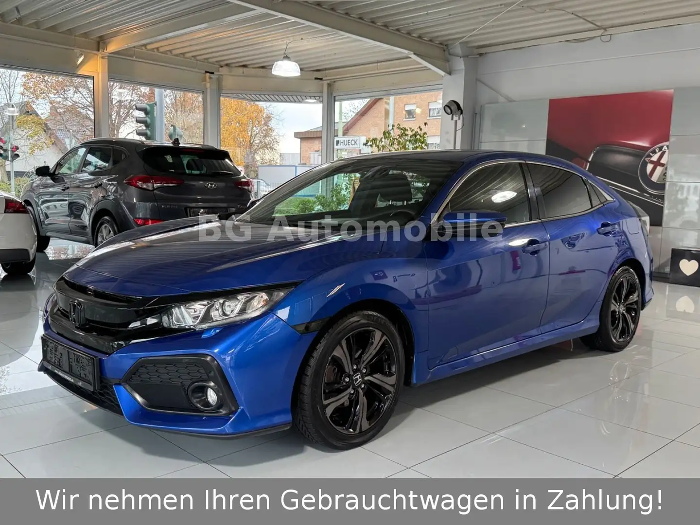 Honda Civic Lim. 5-trg. Elegance *R-Kamera*1.Hand* Blauw - 1