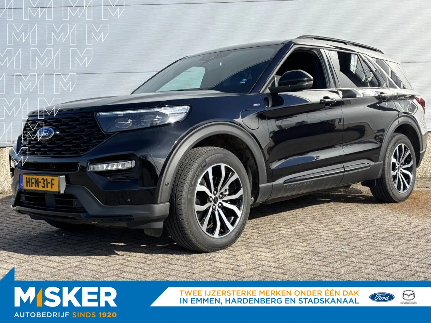 Ford Explorer 3.0 V6 EB PHEV ST-Line TREKHAAK! 7 ZITS! LEDER! VO Noir - 1