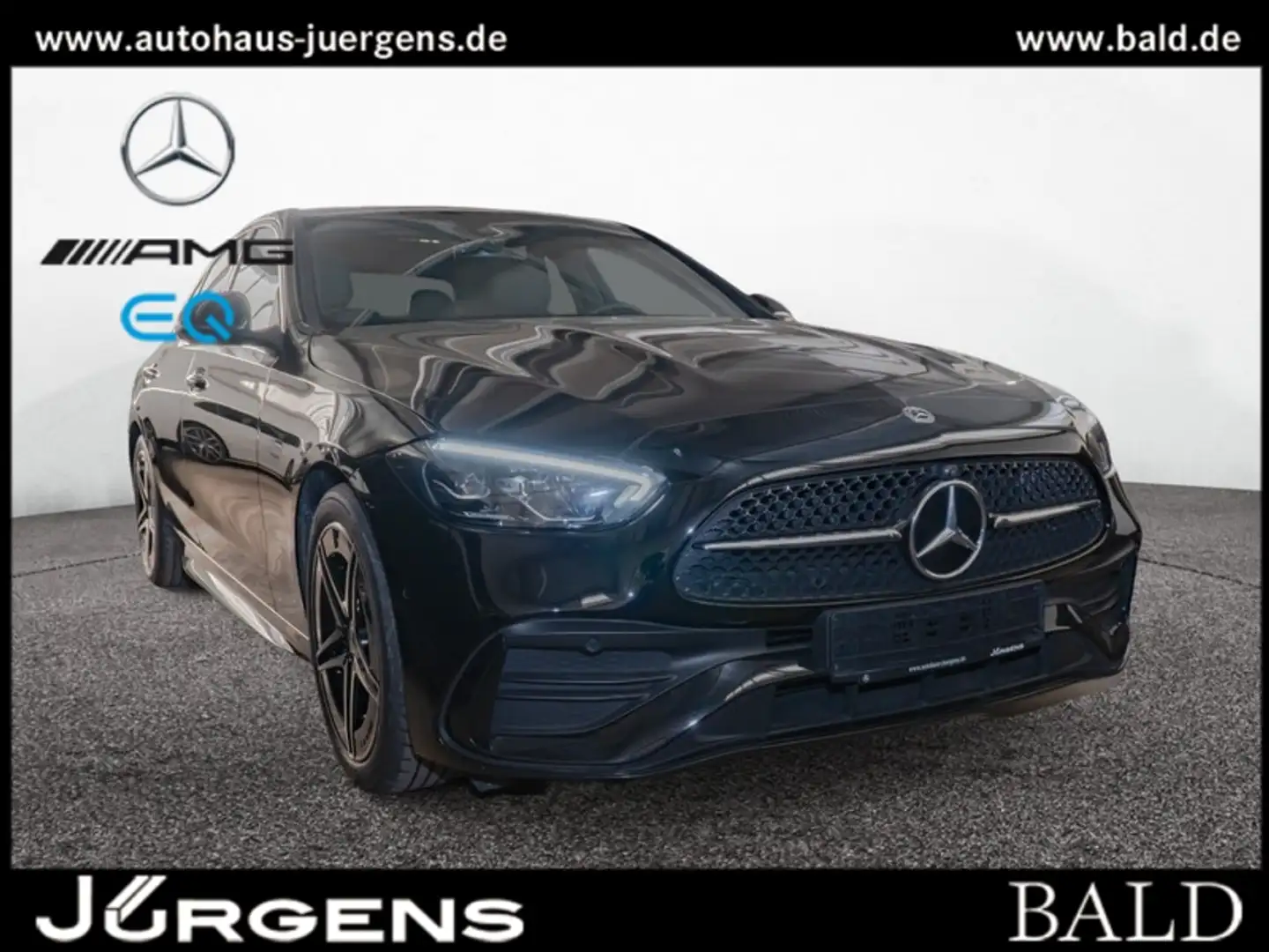 Mercedes-Benz C 180 AMG-Sport/LED/360/Pano/AHK/Night/Distr/18" Schwarz - 1