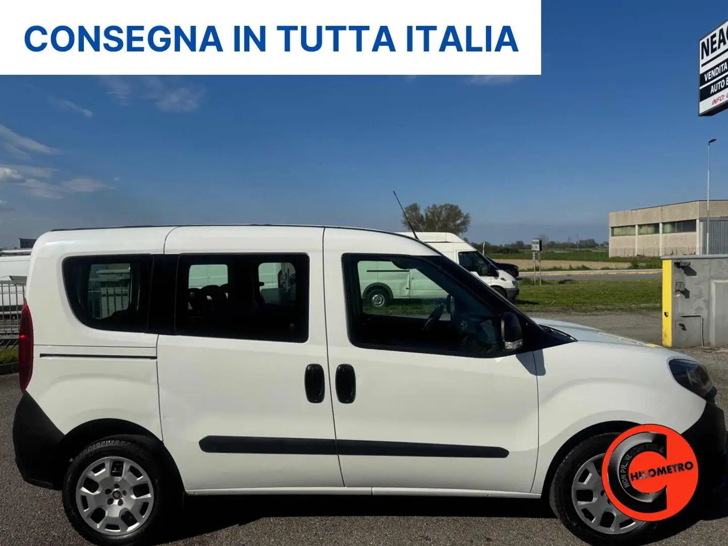 Fiat Doblo 1.3 MJT PC TN COMBI N1 E6D 5 POSTI AUTOCARRO+IVA- Blanco - 2
