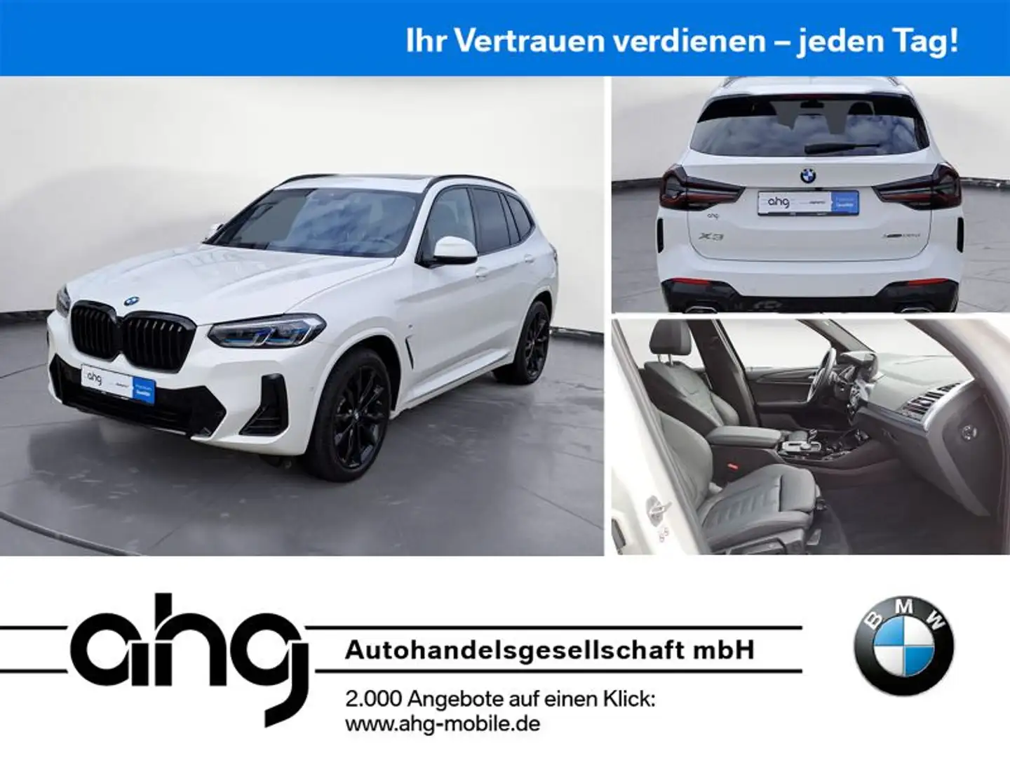 BMW X3 xDrive30d M Sportpaket Innovationsp. AHK Weiß - 1