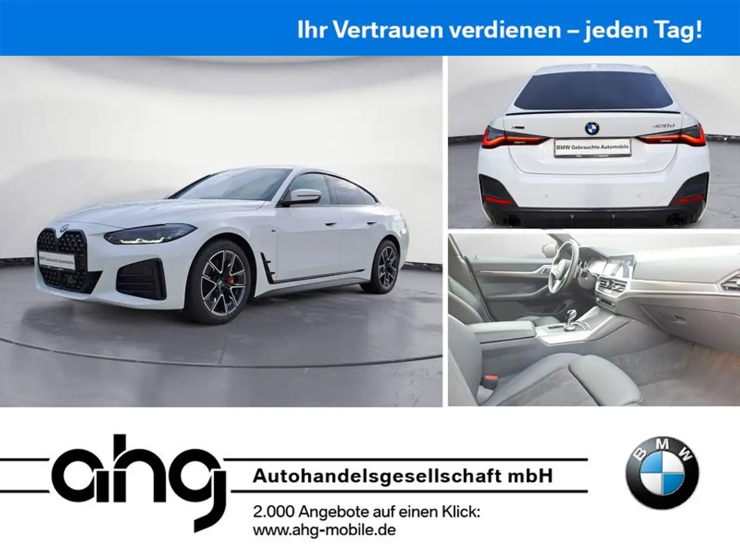 BMW 420 M Sport Sport Aut. HIFI Bianco - 1