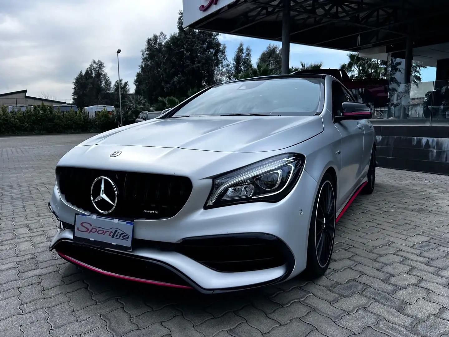 Mercedes-Benz CLA 45 AMG 4MATIC TETTO-NAVI- Silber - 1