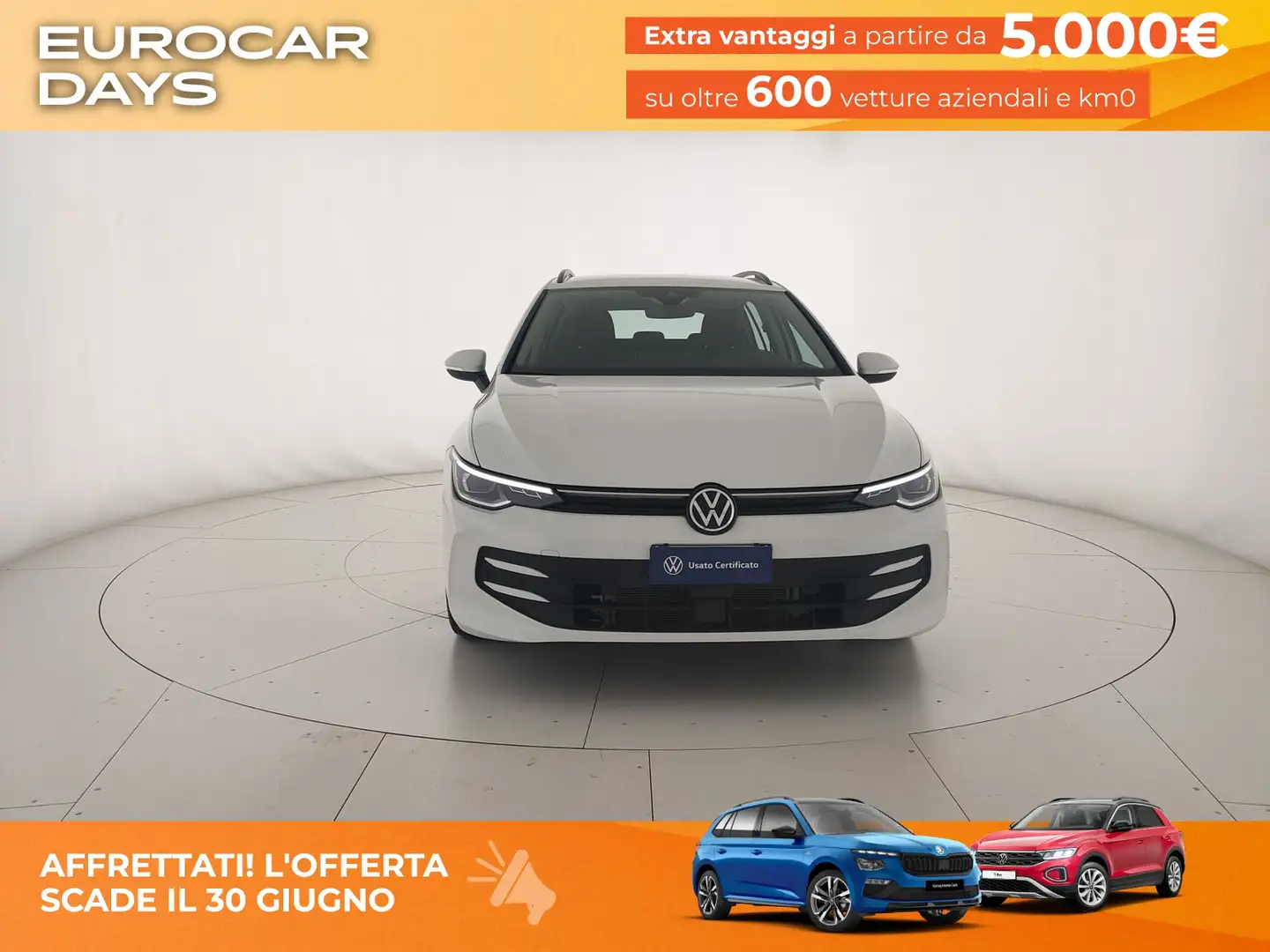 Volkswagen Golf Variant Variant 1.5 eTSI Life 115 CV DSG Bianco - 2