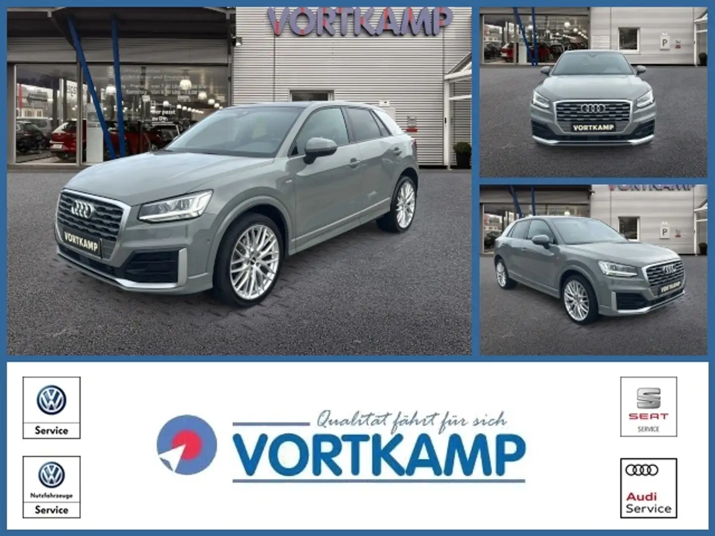 Audi Q2 35 TFSI S-Line PANORAMADACH AHK B&O Grau - 1