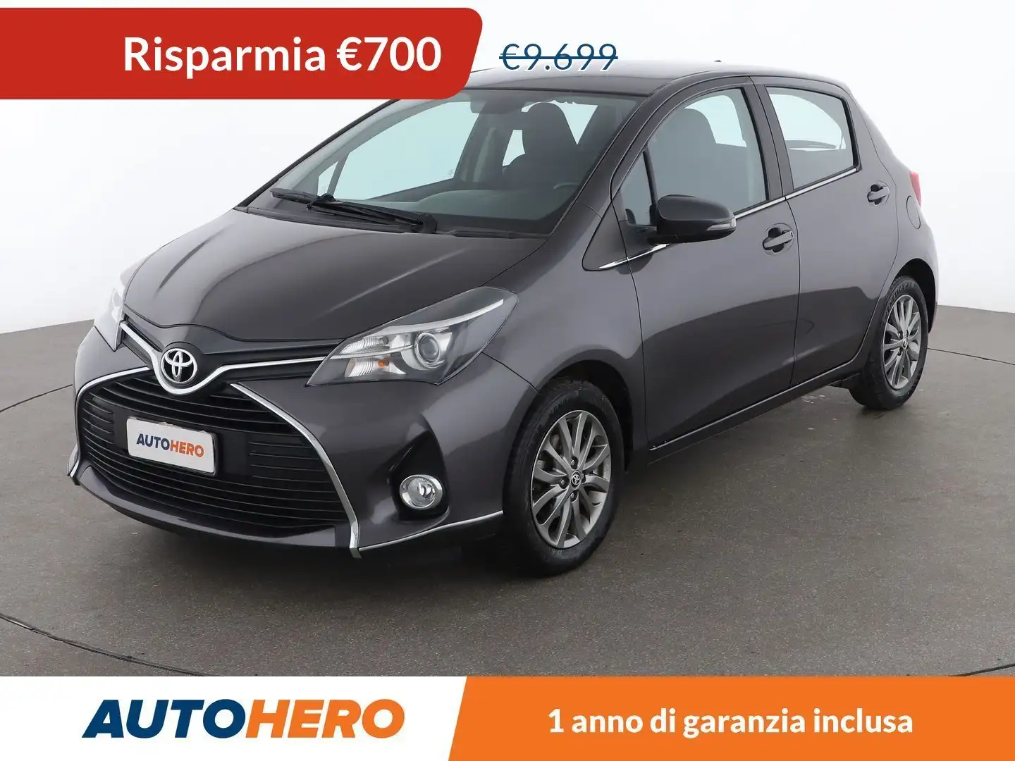 Toyota Yaris 1.0 VVT-i Active Grigio - 1