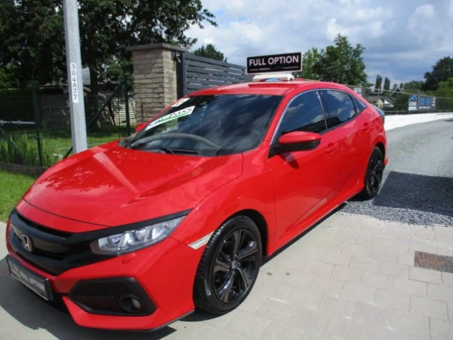 Honda Civic 1.0 i-VTEC SPORT PLUS BLACKPACK NAVI CAMERA ALU17" Rood - 2