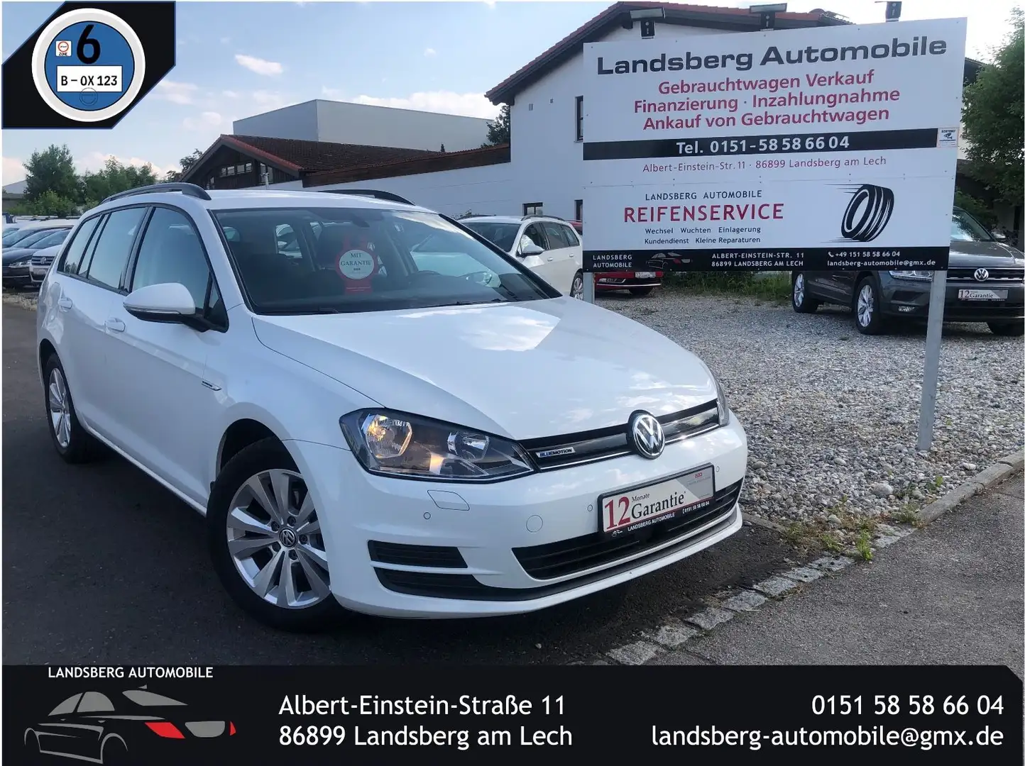 Volkswagen Golf VII Variant Comfortline BlueMotion TGI Blanc - 1
