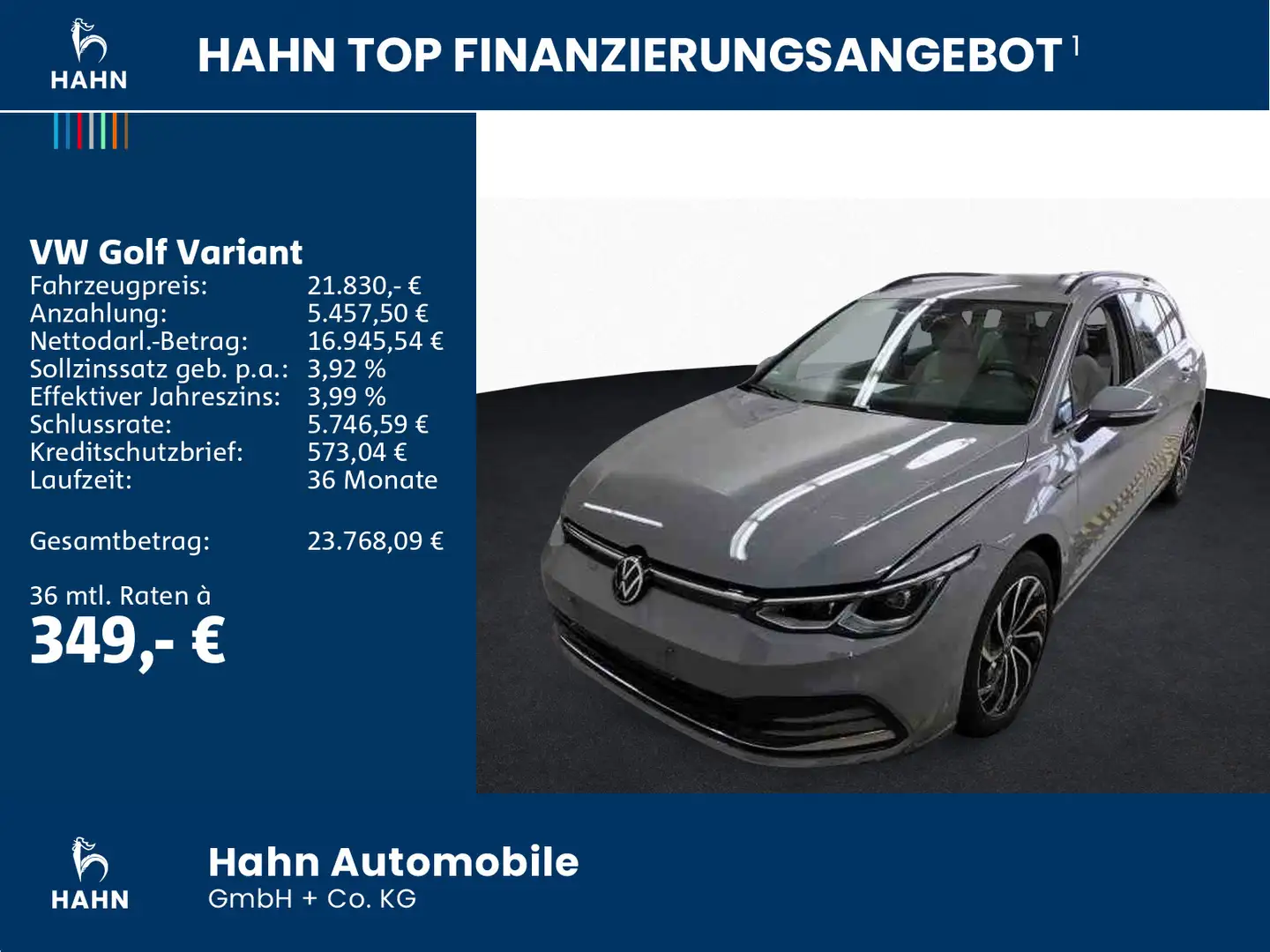 Volkswagen Golf Variant Golf VIII Variant 1.5TSI Style Matrix CAM Navi Grau - 2