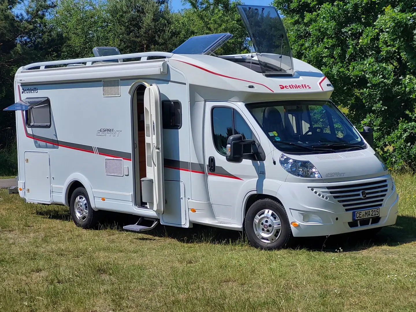 Fiat Ducato Wohnmobil Dethleffs 4,25 t,Lastenträger,ALDE Heizg Weiß - 1