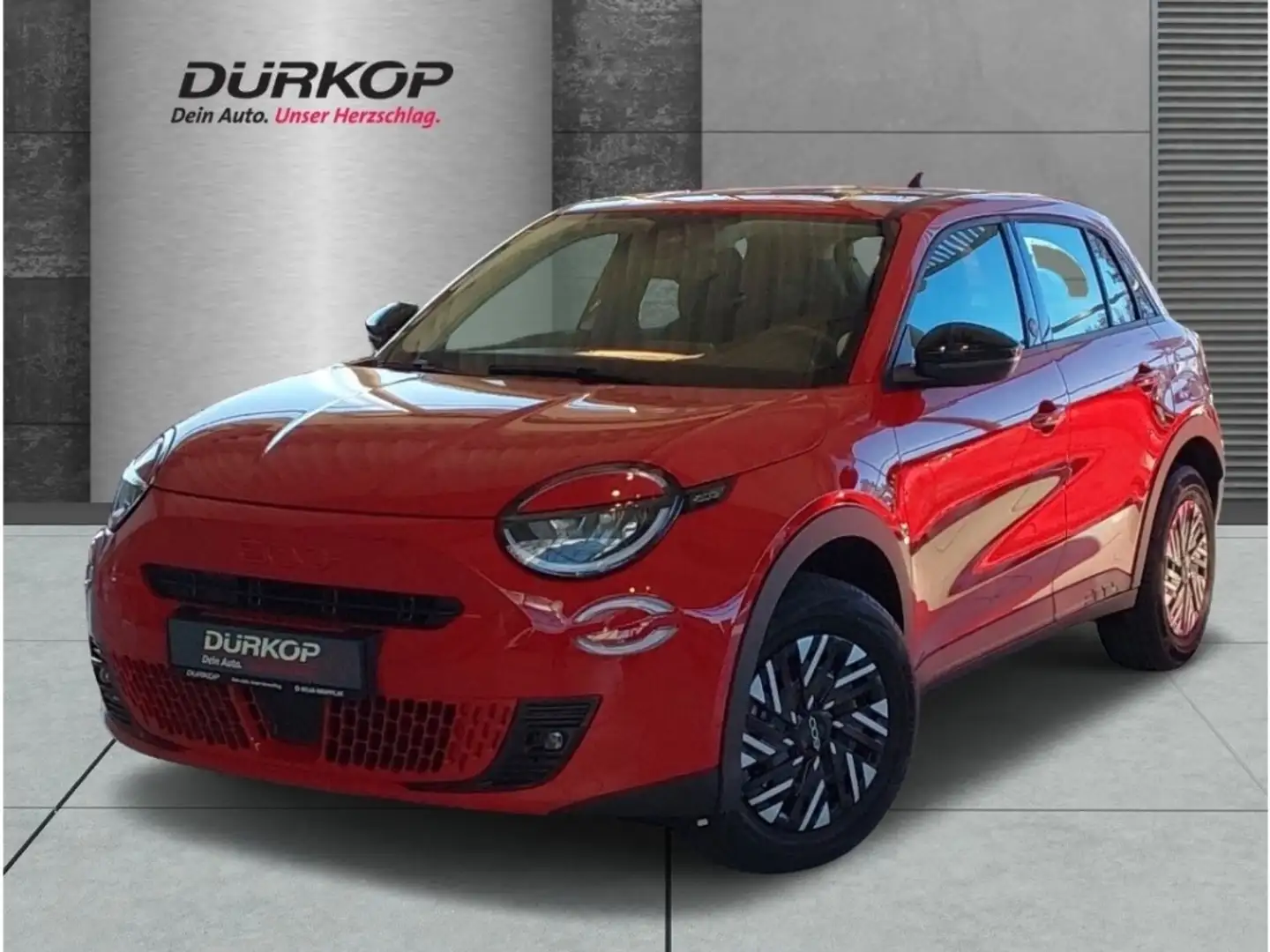 Fiat 600 RED LED Apple CarPlay Android Auto Klimaautomatik Rouge - 1
