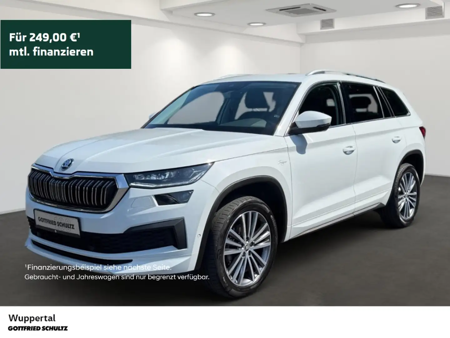 Skoda Kodiaq 2.0 TDI L&K DSG AHK PANO NAVI ACC KAM LED SHZ PDC Blanc - 1