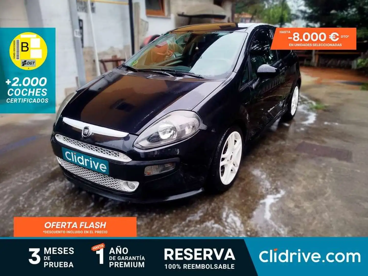 Fiat Punto 1.3 MULTIJET 90BHP SPORT Negro - 1