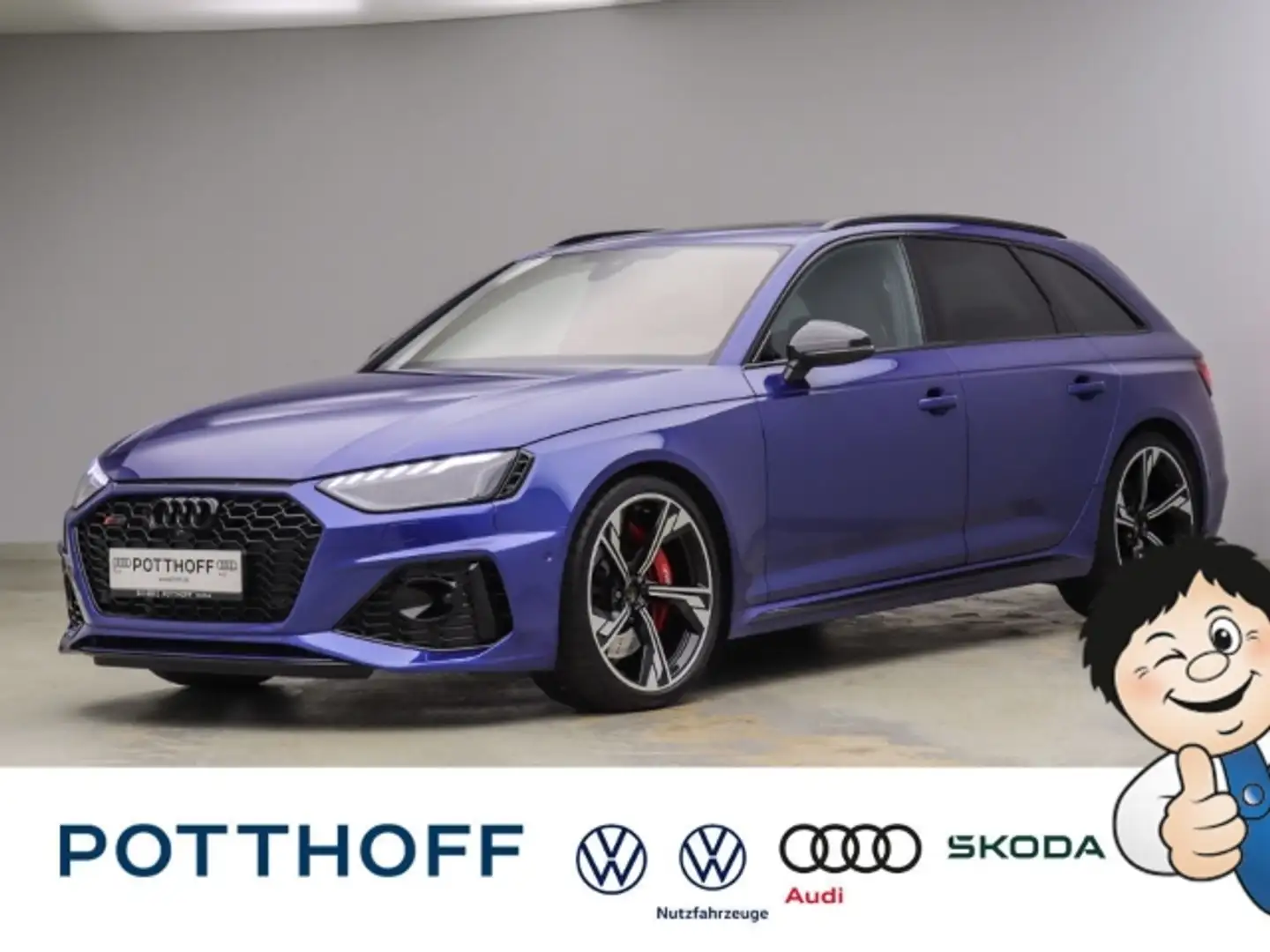 Audi RS4 Avant Q PANO NAVI+ MATRIX B&O HuD Blau - 1