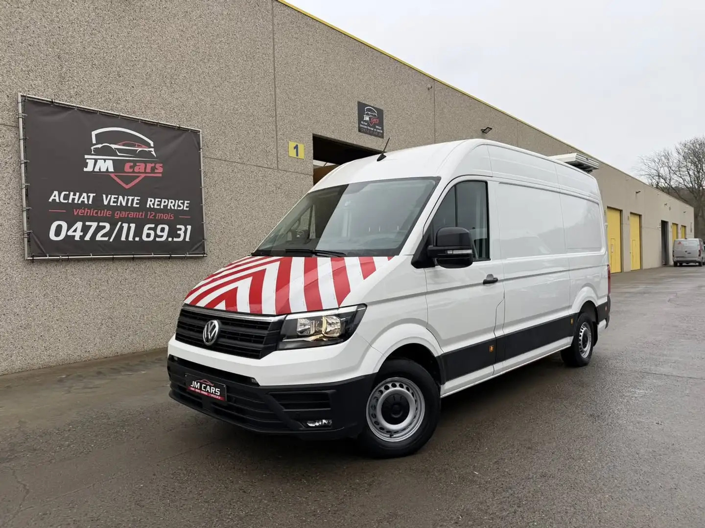 Volkswagen Crafter 2.0 CR TDi Aut PANNEAU DE SIGNALISATION Blanc - 1