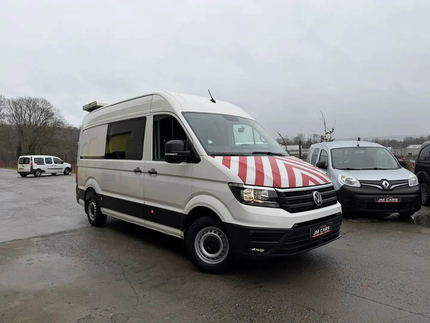 Volkswagen Crafter 2.0 CR TDi Aut PANNEAU DE SIGNALISATION Blanc - 2