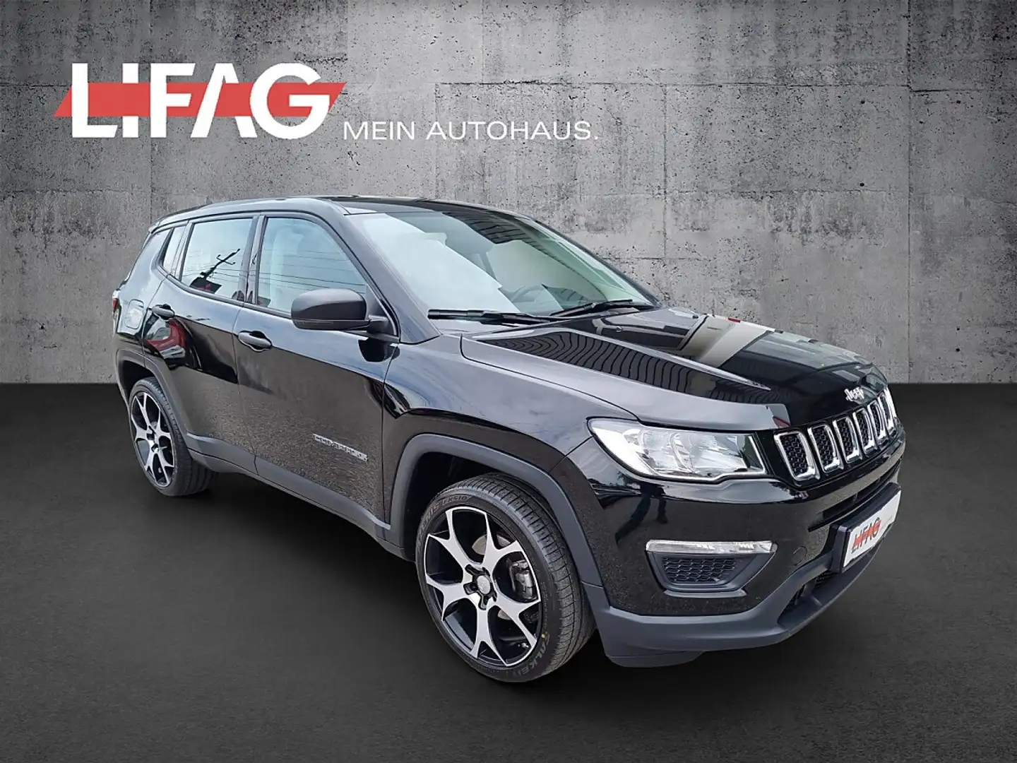 Jeep Compass 1,4 MultiAir2 FWD Sport *ab €12.990,- * Schwarz - 1