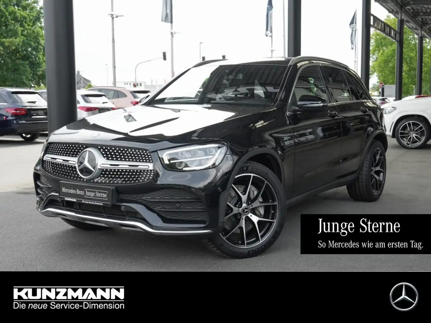 Mercedes-Benz GLC 400 d 4M AMG MBUX Navi+ Kamera Keyless AHK Schwarz - 1