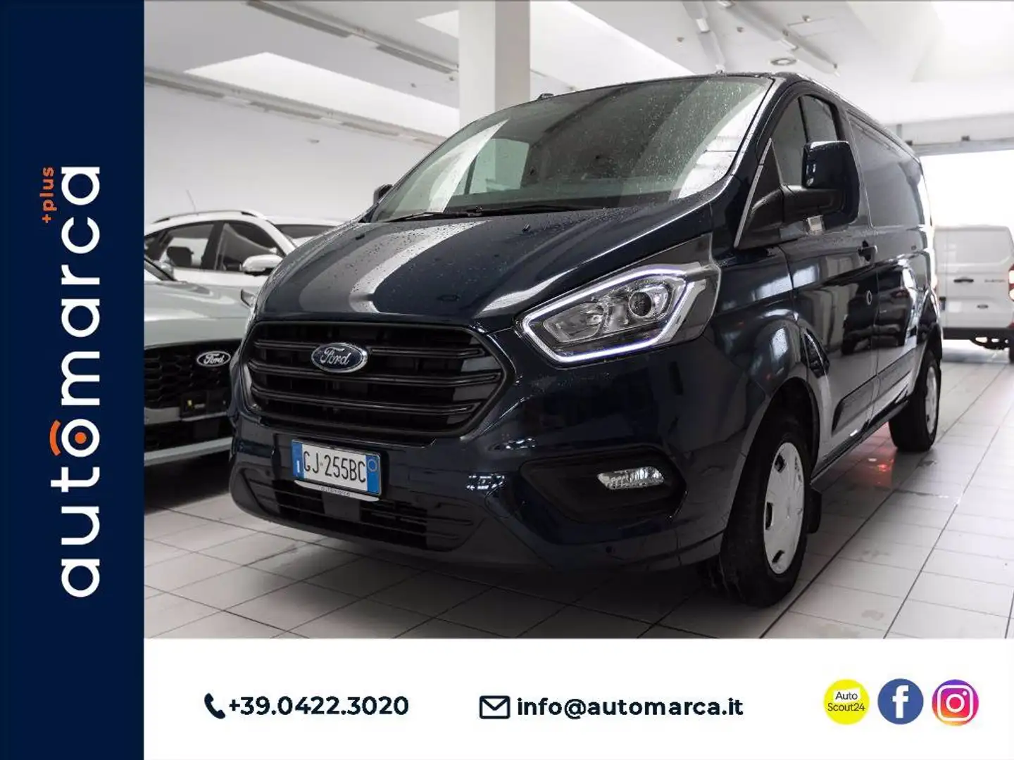 Ford Transit Custom 280 2.0 tdci 130cv trend L1H1 E6.2 Kék - 1