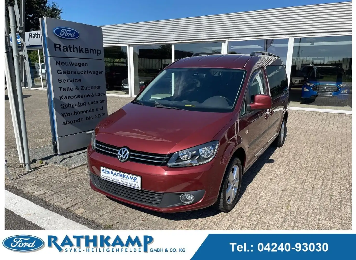 Volkswagen Caddy Caddy Maxi Comfortline Rollstuhlumbau Rot - 1