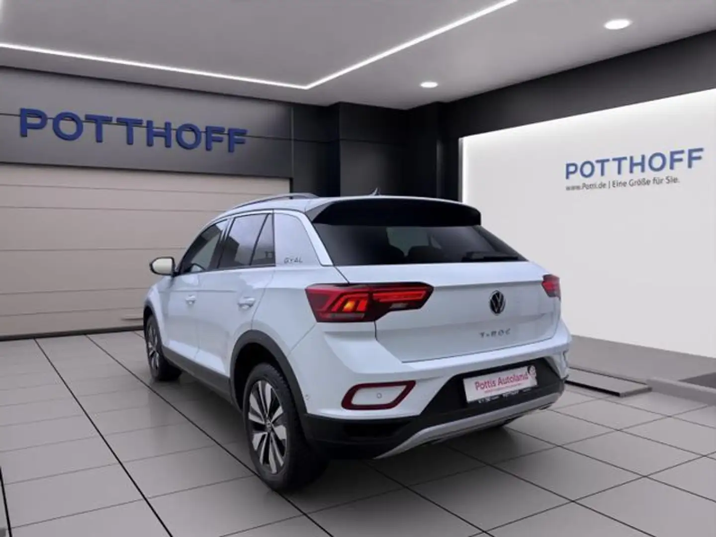 Volkswagen T-Roc 1.0 TSI GOAL NAVI PDC SITZHZG KLIMA Weiß - 2
