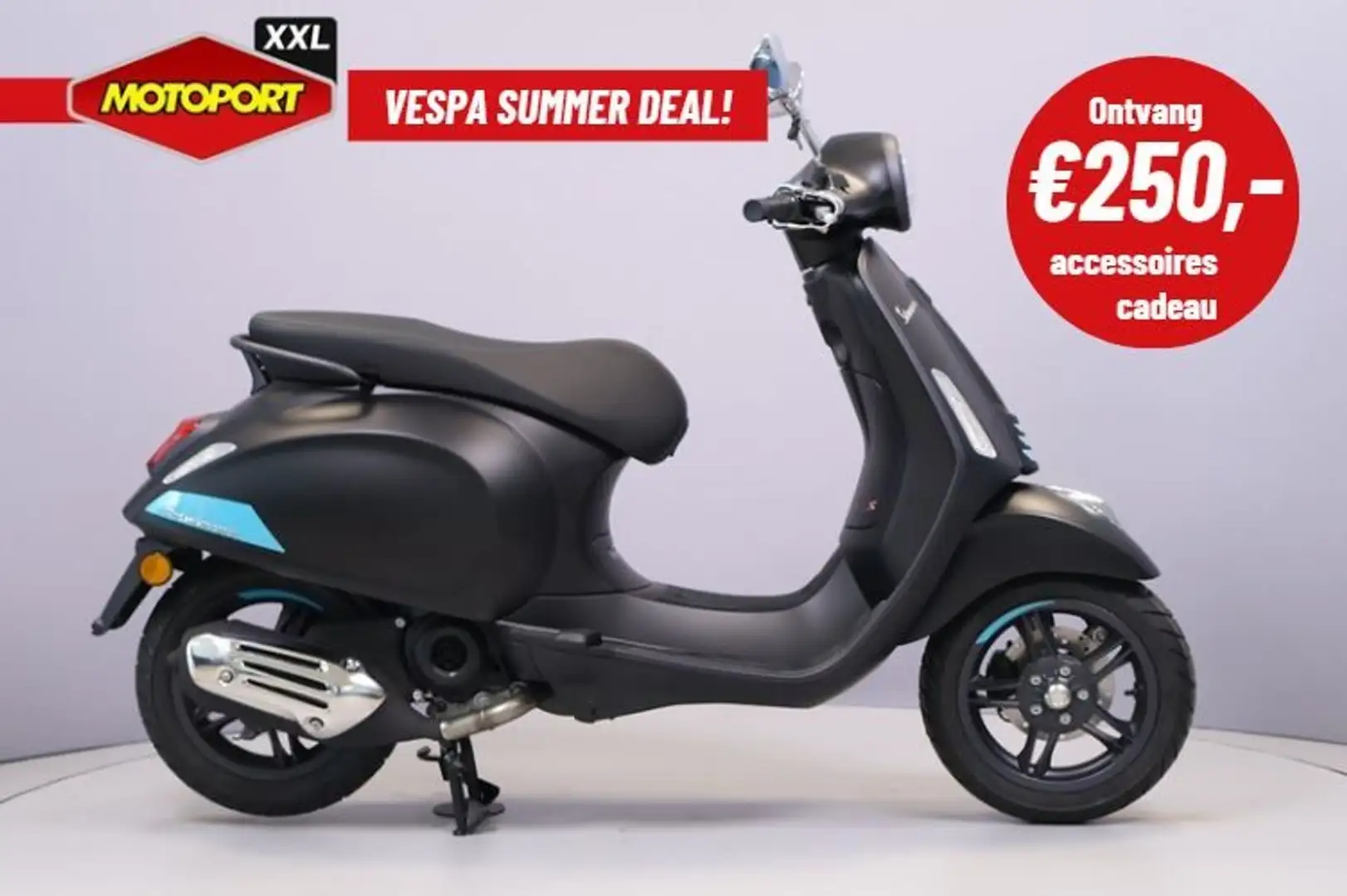 Vespa Primavera S 45 KM/H Zwart - 1