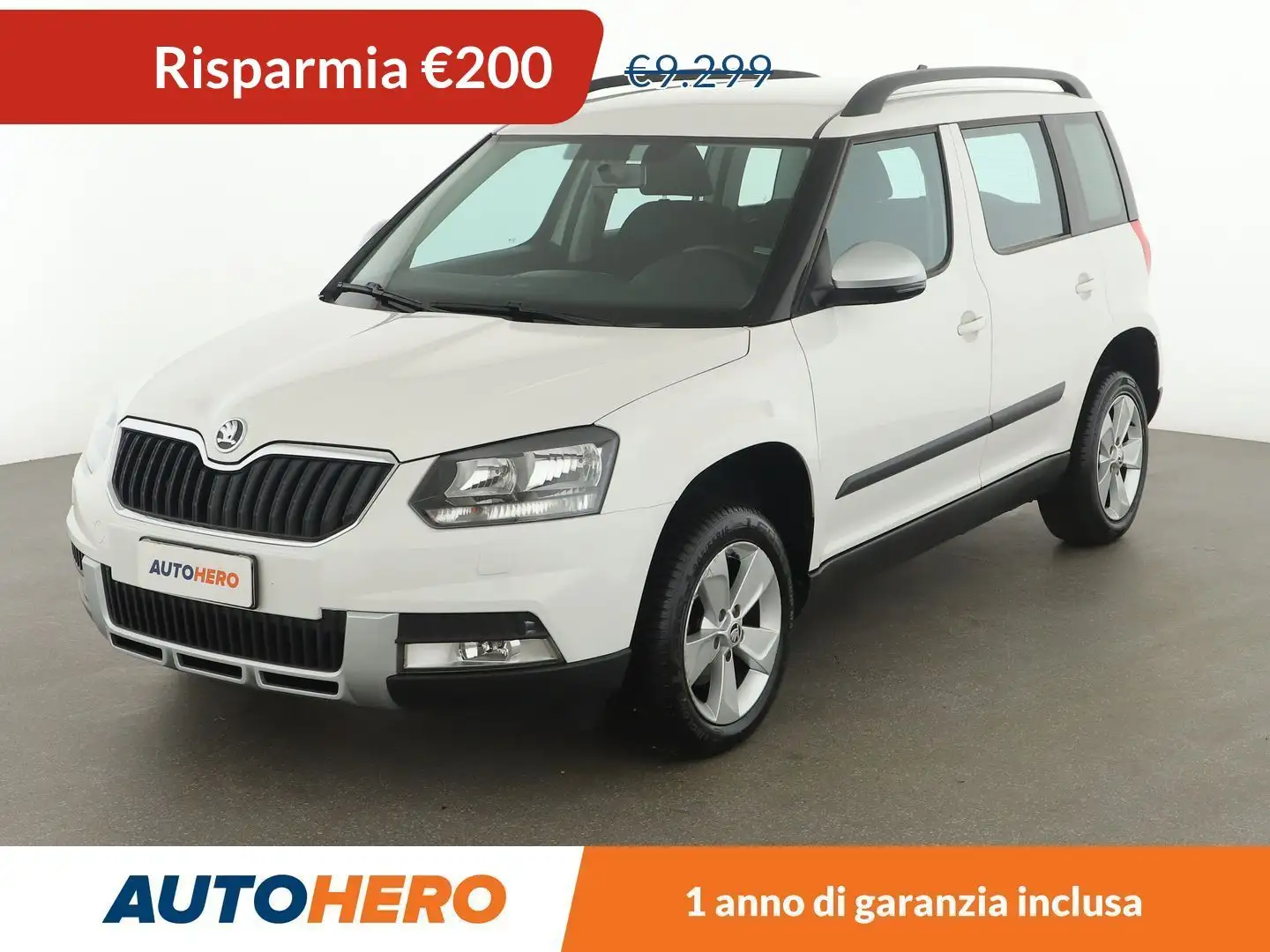 Skoda Yeti 1.6 TDI Ambition Greenline Outdoor 105 CV Bianco - 1