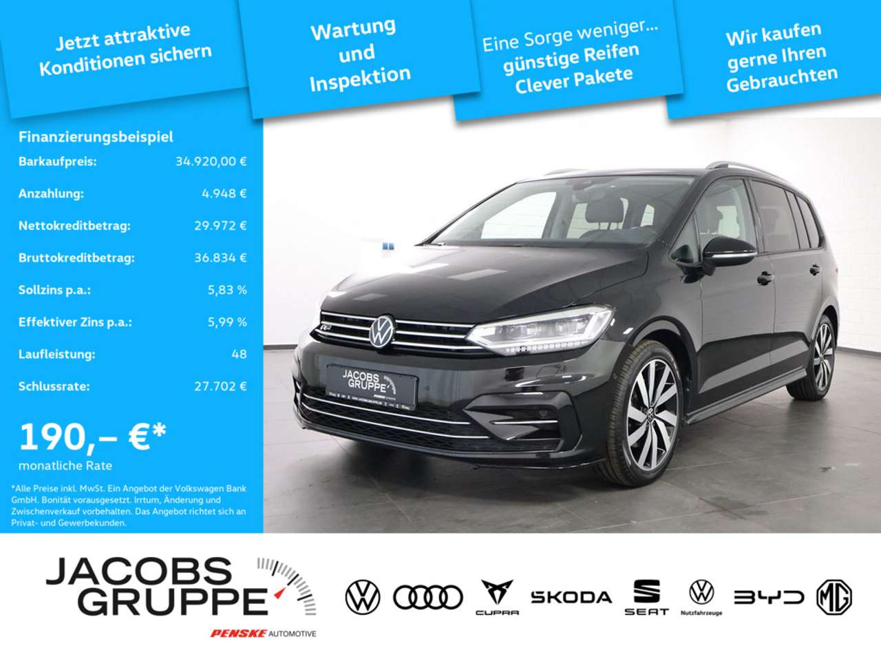 Volkswagen Touran — Volkswagen Touran 2.0 TDI R-Line DSG,Navi,LED,AHK