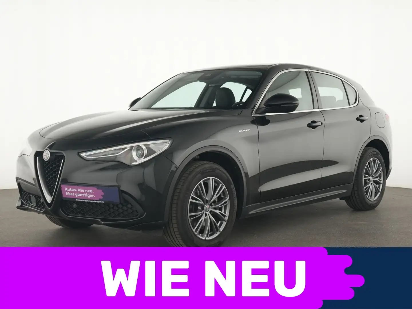 Alfa Romeo Stelvio Super Q4 Pano|Navi|AHK|Kamera|CarPlay Schwarz - 1