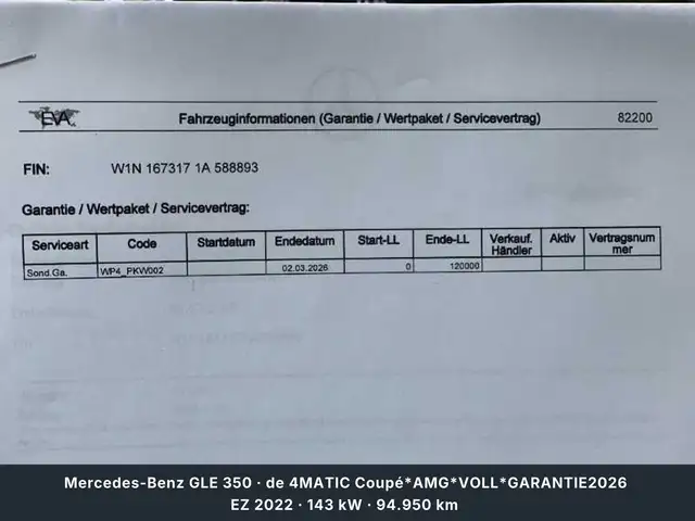 Mercedes-Benz GLE 350 de 4MATIC Coupé*AMG*VOLL*GARANTIE2026 Ansicht 36