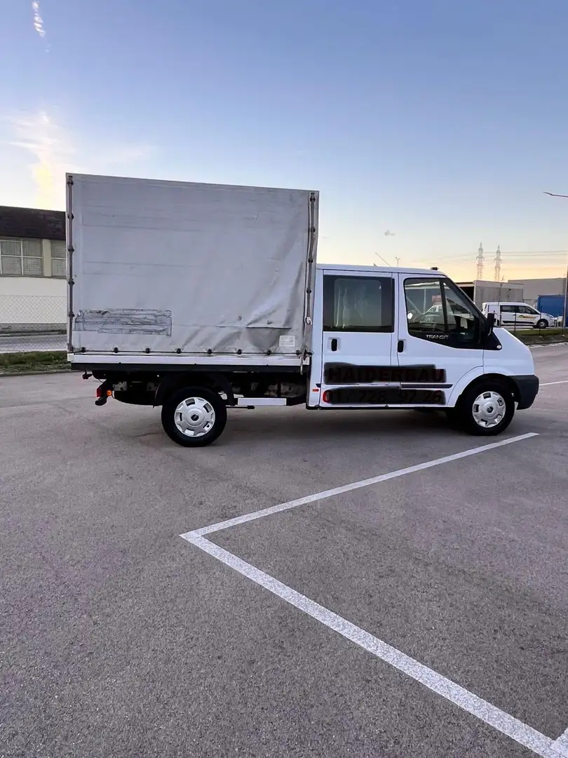 Ford Transit Ford Transit Doppelkabinen Pritsche Plane Weiß - 2
