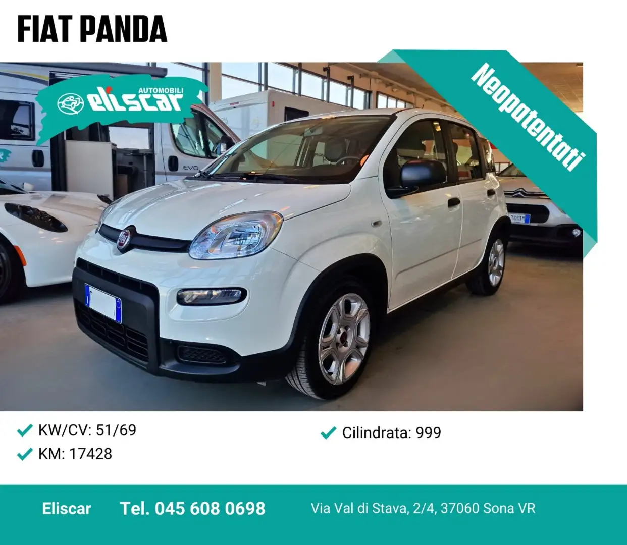 Fiat Panda 1.0 Hybrid MY24 Blanco - 1