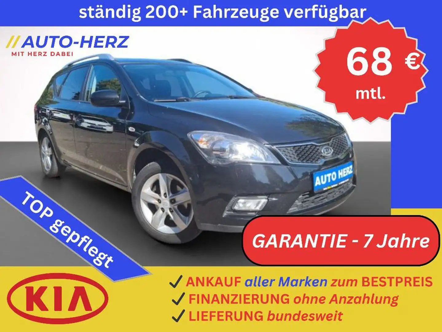 Kia Ceed SW / cee'd SW *KLIMA+PDC+KAMERA+NAVI+TEMPO* Schwarz - 1