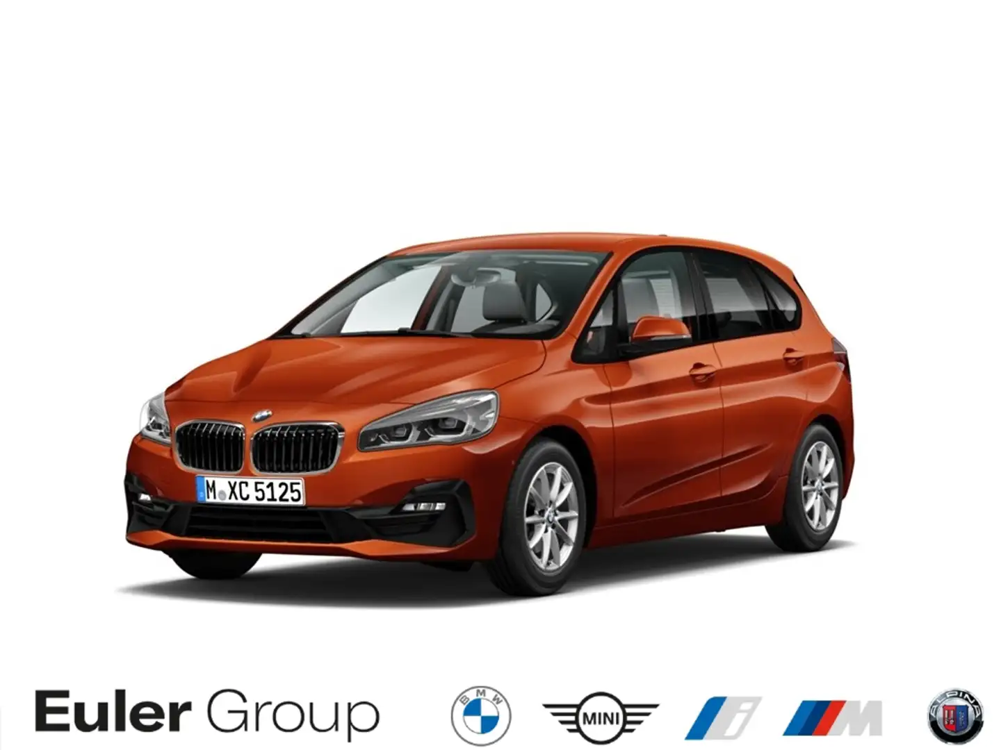 BMW 220 Active Tourer i A AD Navi LED El. Heckklappe Mehrz Orange - 1