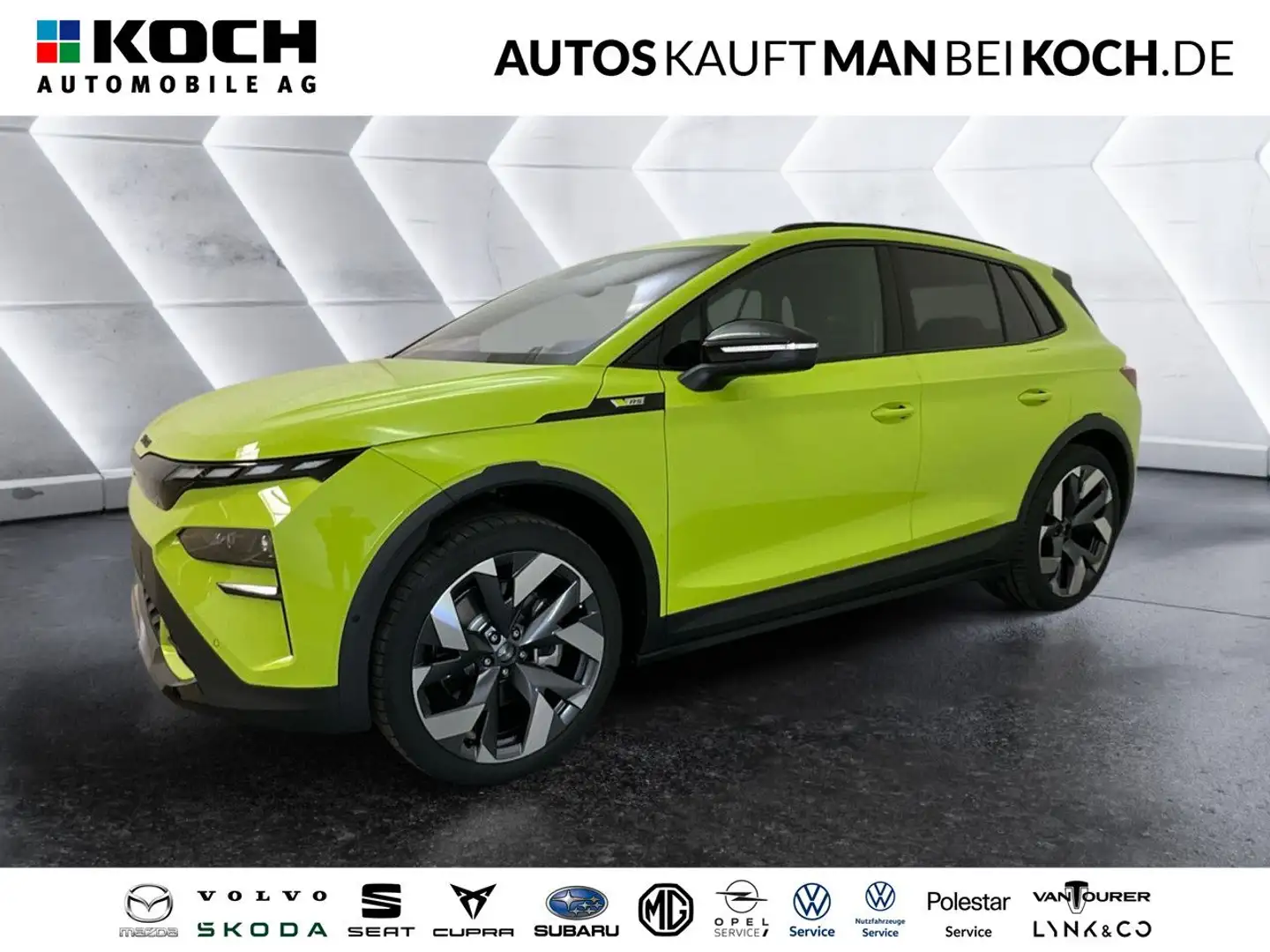 Skoda Elroq RS MAXX AHZV WÄRMEPUMPE WINTERPAKET 21"LM Verde - 1
