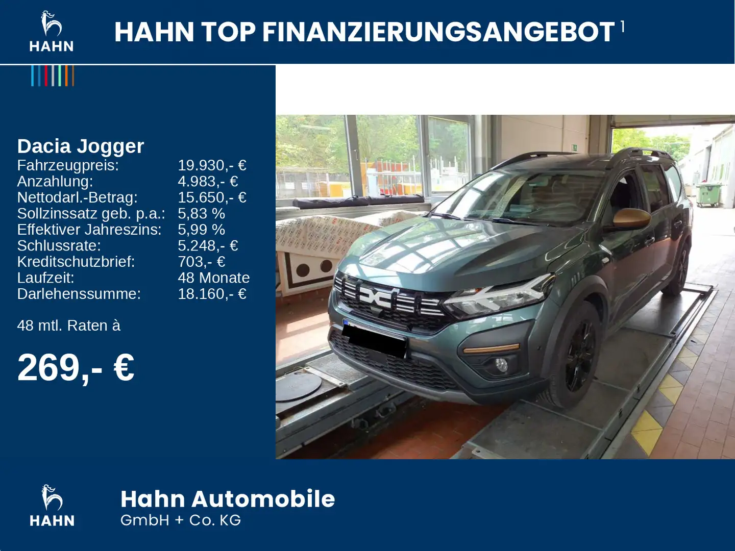 Dacia Jogger 1.0TCe 100 ECO-G Extreme+ Kamera Navi Key Grün - 2