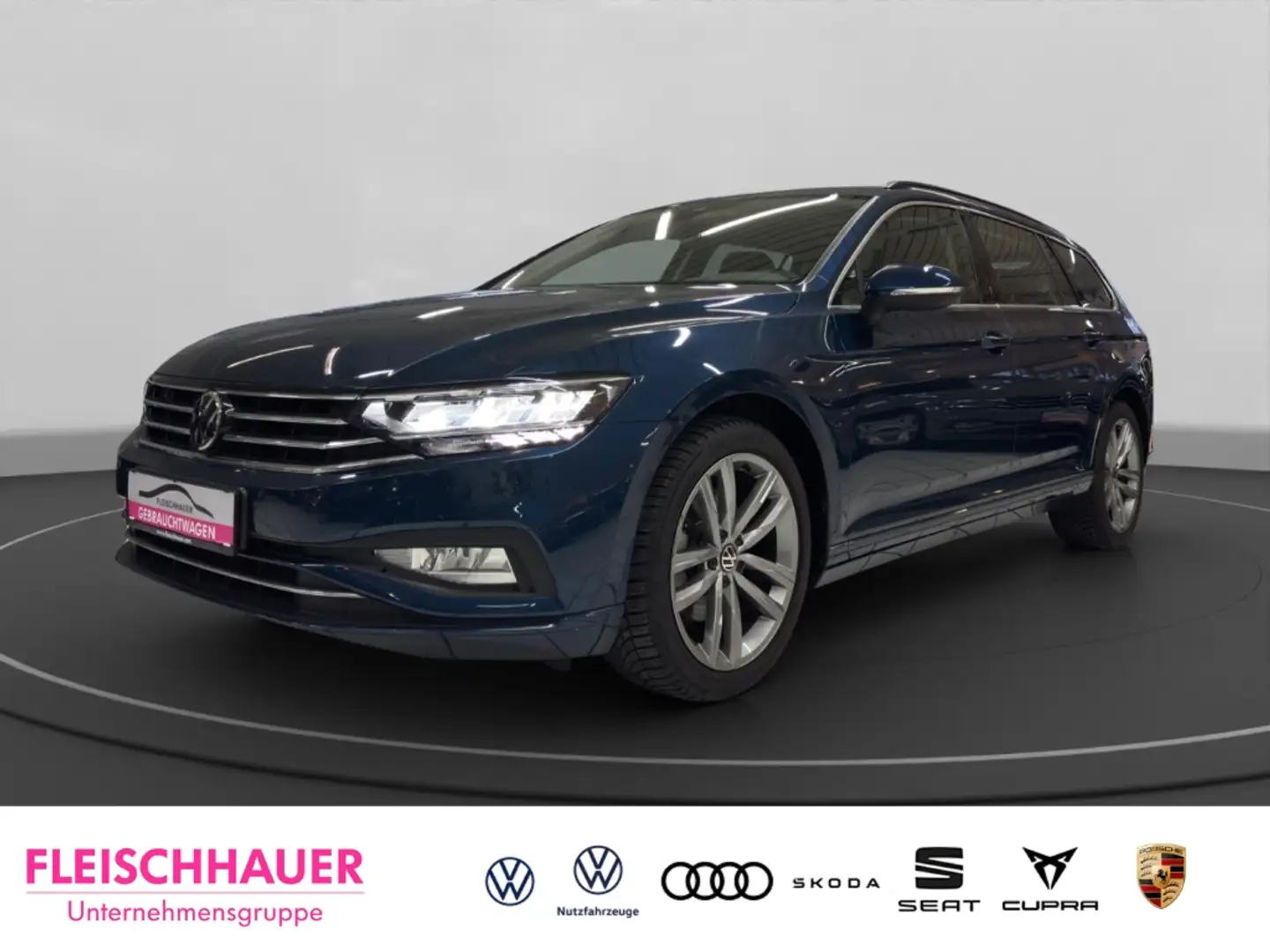 Volkswagen Passat Variant Business 2.0 TDI LED+ACC+NAVI+RFK+SHZ+DAB+ Blau - 1