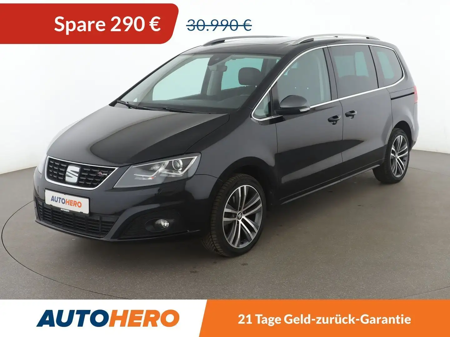 SEAT Alhambra 2.0 TDI FR-Line Allrad Aut.*NAVI*CAM*PDC*SHZ*TEMPO Schwarz - 1