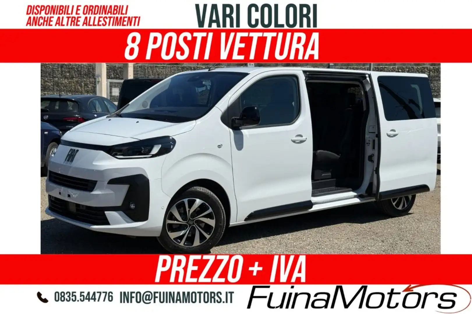 Fiat Ulysse 2.0 BlueHDi 180 CV AT8 L2 8 POSTI NUOVO Weiß - 1