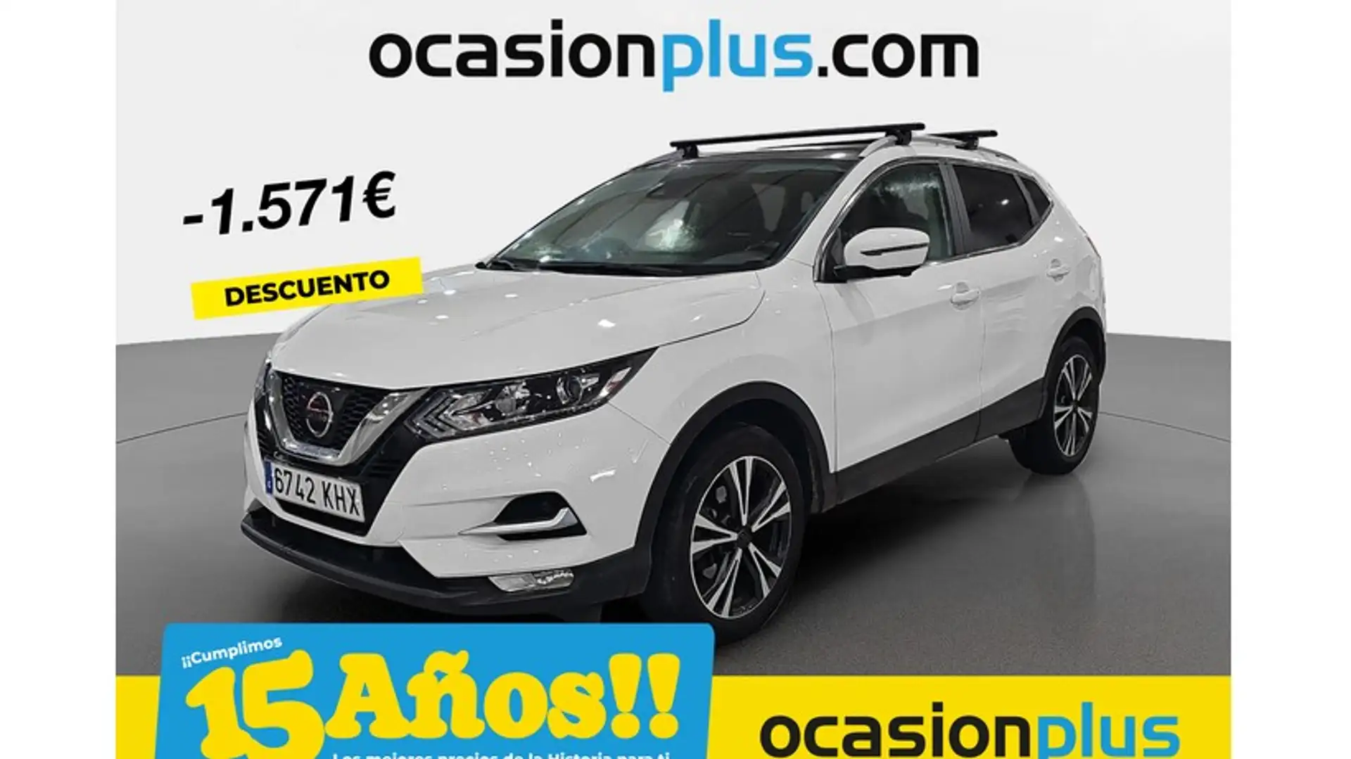 Nissan Qashqai 1.2 DIG-T N-Connecta 4x2 Blanc - 1