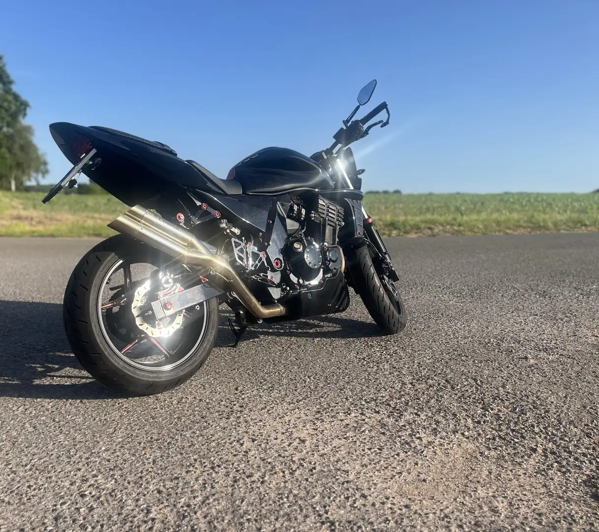 Kawasaki Z 750 streetfighter costum Schwarz - 2