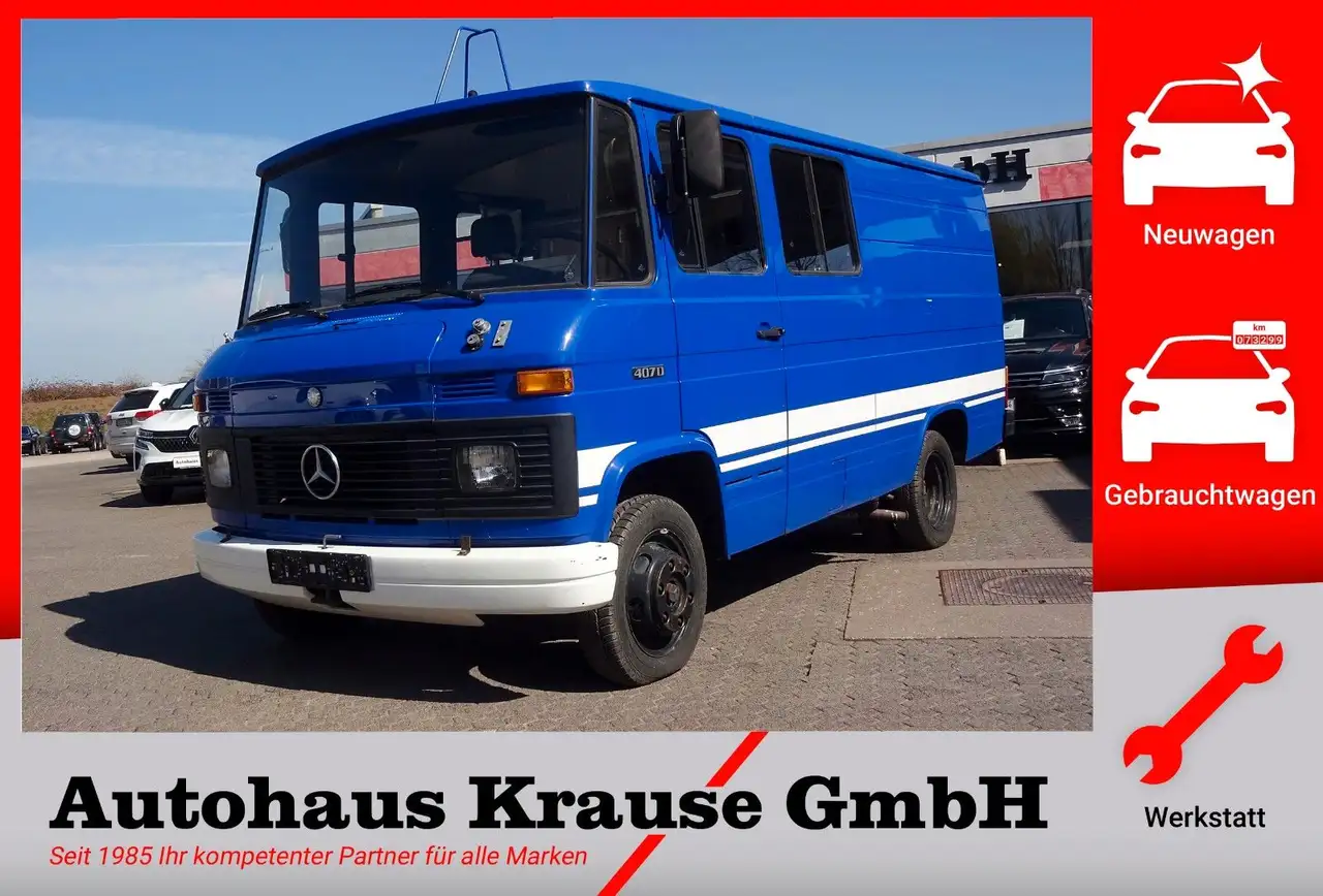 Mercedes-Benz L 407 D-KA THW Wohnmobil-/Camper-Basis Oldtimer, foto 1